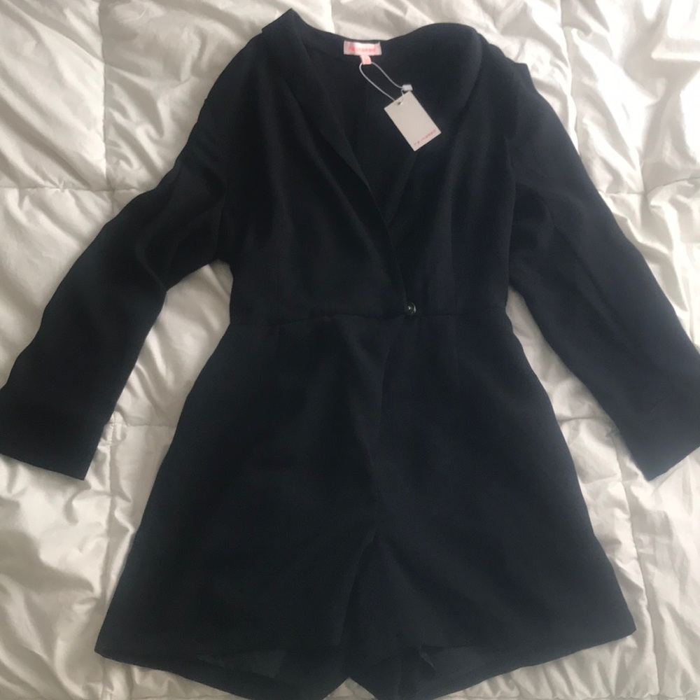 Collared romper